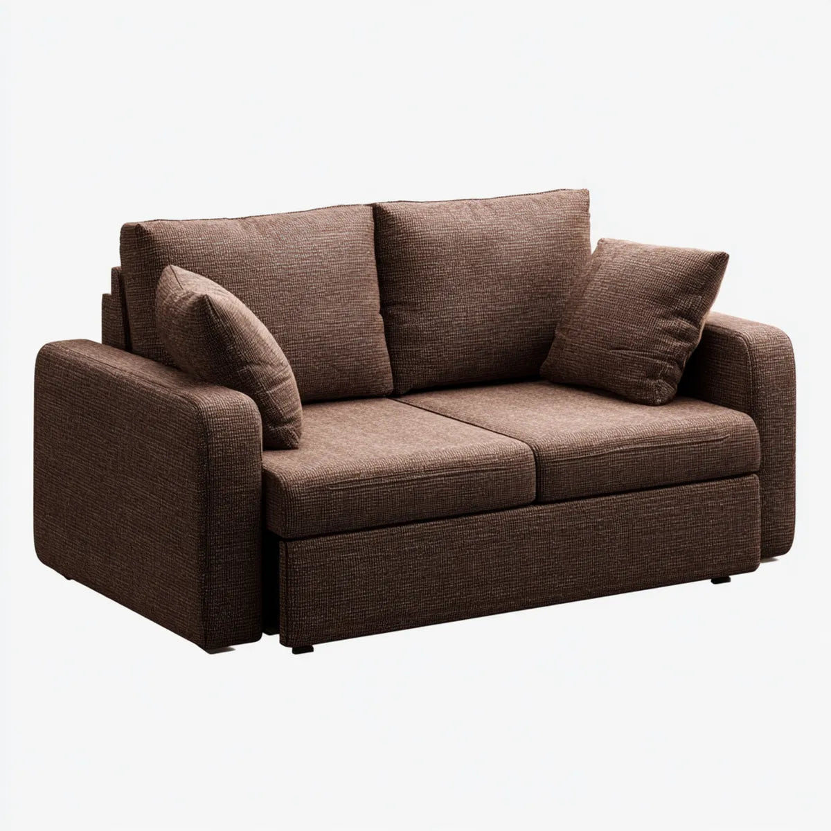 Sofa, 2-fotelowa sofa Brązowy 180 x 92 x 86 cm poliester prostokątna