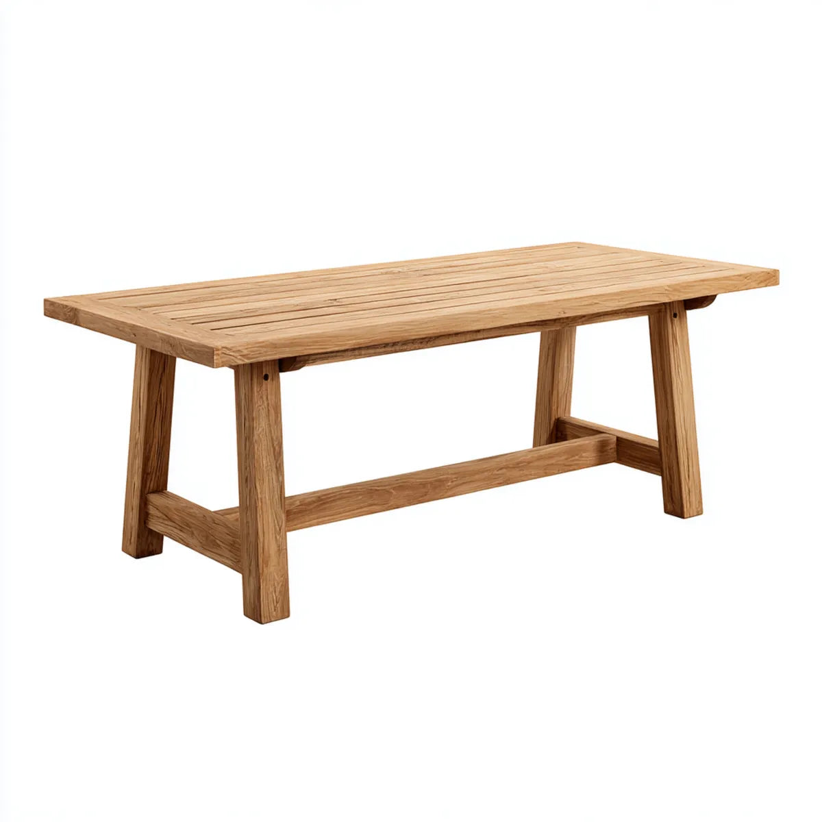 Stół jadalny Tabela ogrodowa Przyroda 160 x 80 x 75 cm teak stały prostokątny
