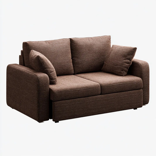 Sofa, 2-fotelowa sofa Brązowy 180 x 92 x 86 cm poliester prostokątna