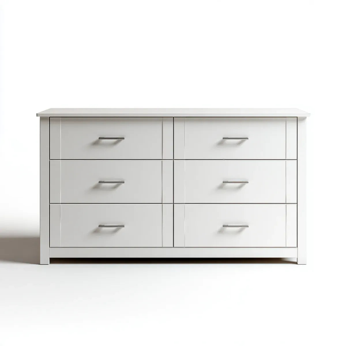 Komoda, Skrzynia z 6 szufladami Białe 160 x 45 x 90 cm MDF Prostokątne